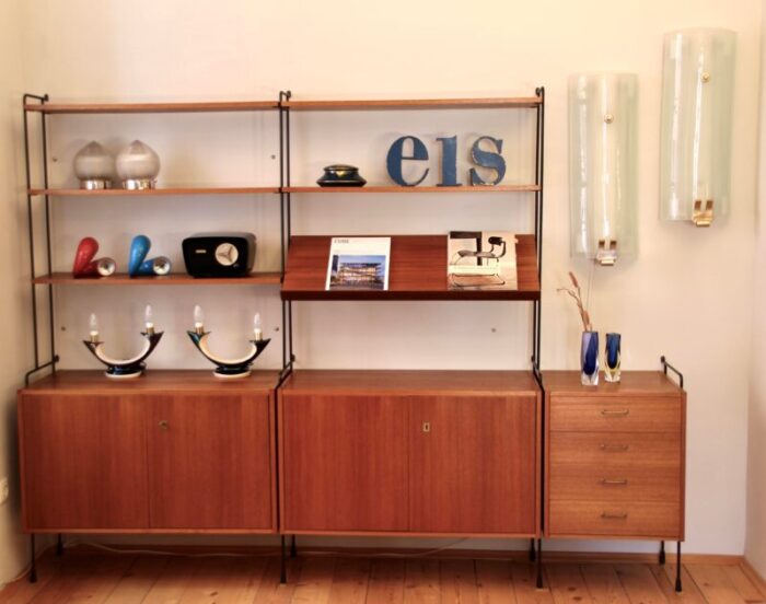 mid century shelf by ernst dieter hilker for omnia 1960s 0618