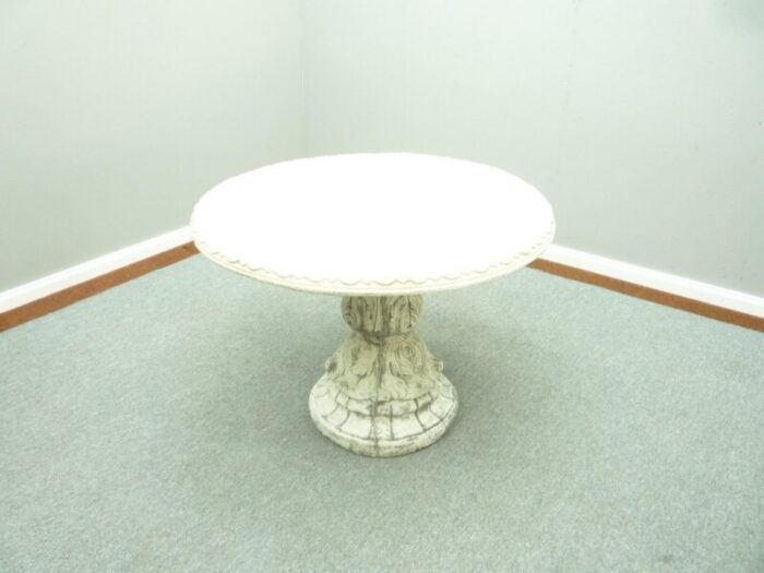 mid century stone garden table 1960s 2390