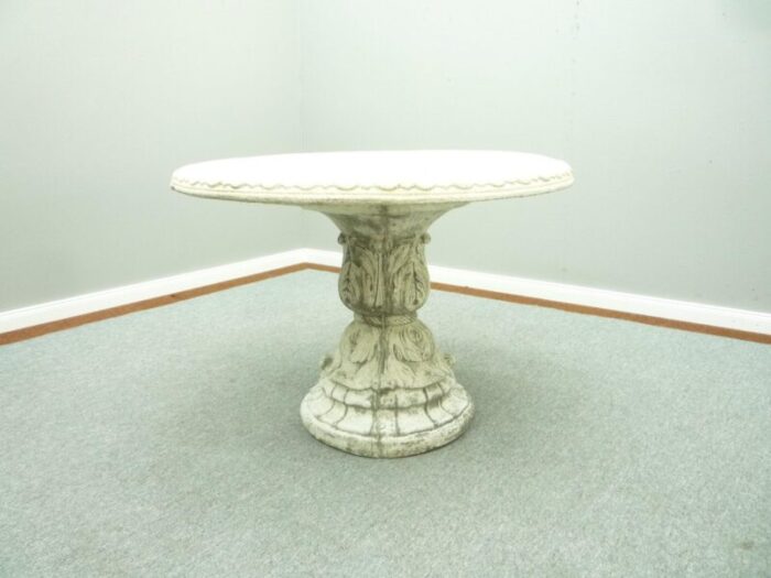 mid century stone garden table 1960s 8771