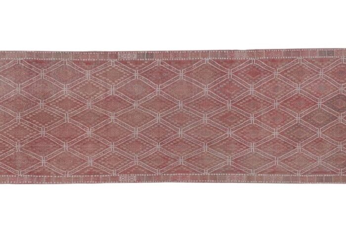 mid century turkish diamond kilim runner rug 4