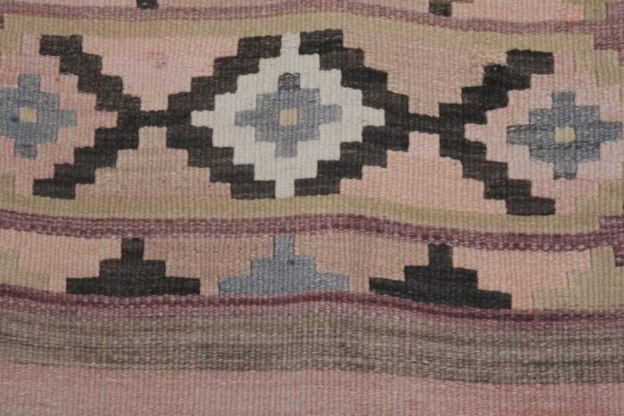 mid century turkish embroidered kilim runner 6