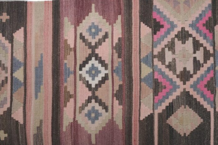 mid century turkish embroidered kilim runner 7