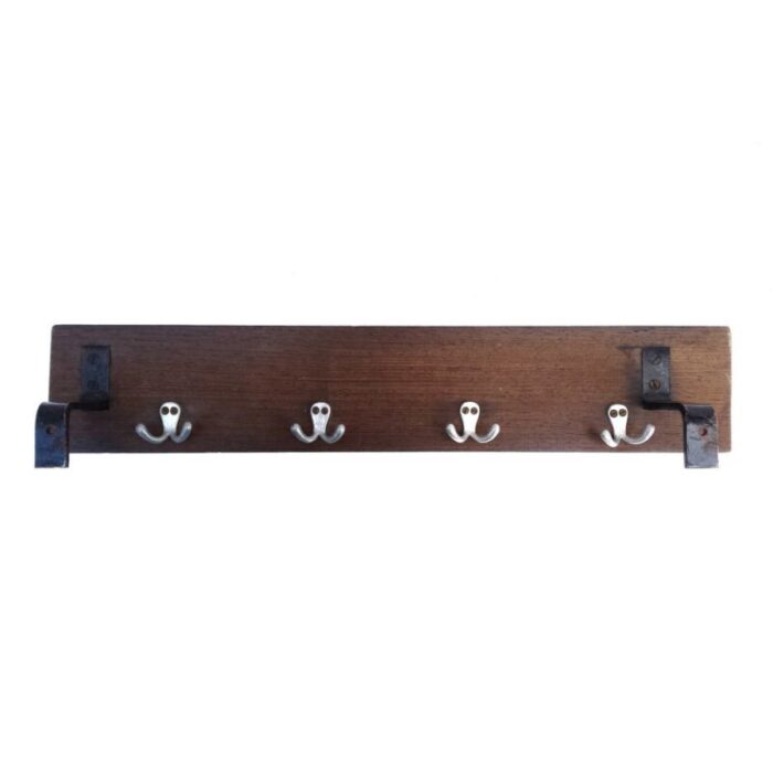 mid century wood wall coat rack 9