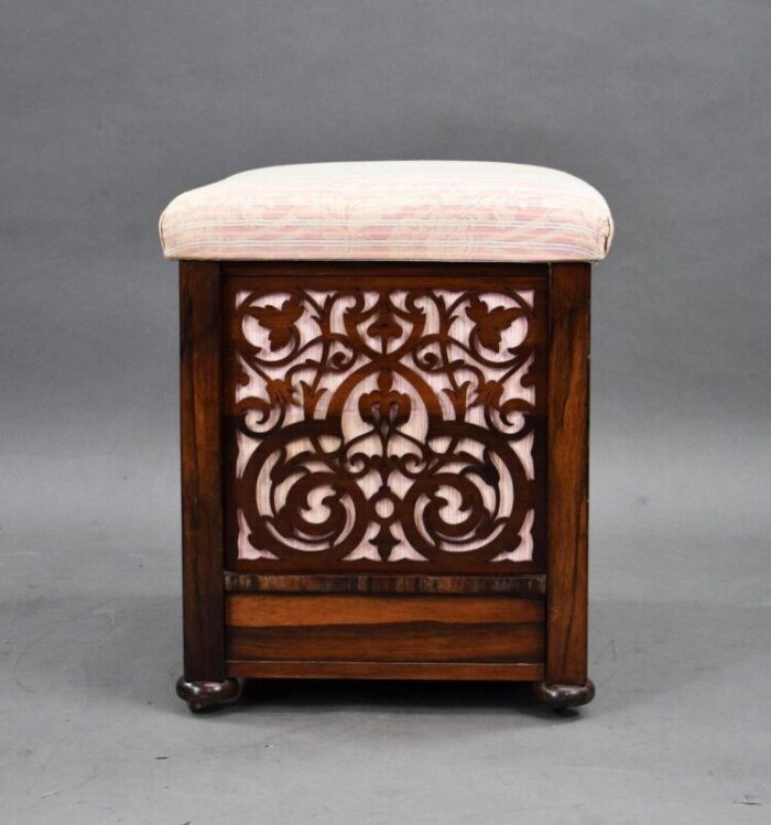 mid victorian rosewood ottoman 1870s 5565