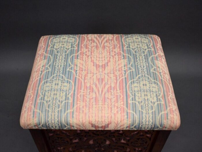 mid victorian rosewood ottoman 1870s 7254