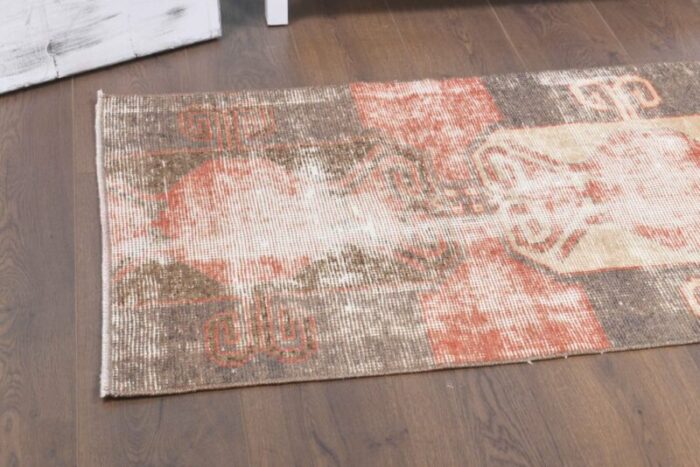 miniature runner rug in red brown 4