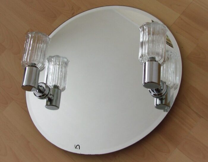 mirror with sconces 1980s 1