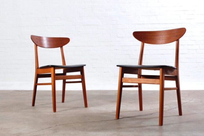 model 210 dining chairs by harlev for farstrup 1960s set of 2 0841