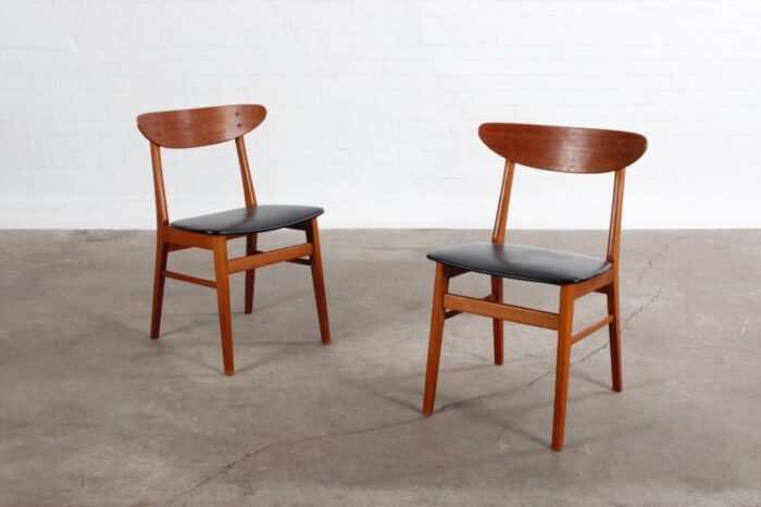 model 210 dining chairs by harlev for farstrup 1960s set of 2 1032