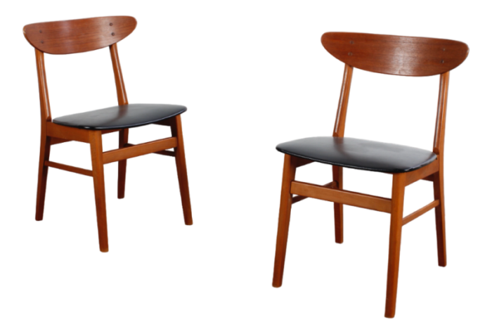 model 210 dining chairs by harlev for farstrup 1960s set of 2 6982