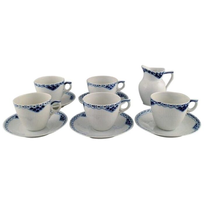 model 756 coffee cups with saucers and creamer from royal copenhagen set of 11 1