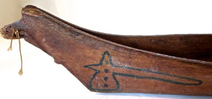 model canoe by native north american indianscirca 1930 4094