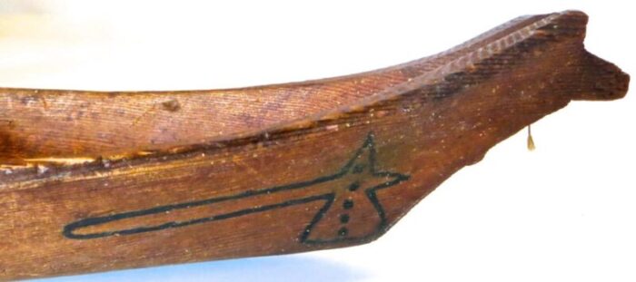 model canoe by native north american indianscirca 1930 6629