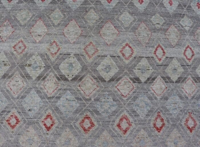 modern afghan tribal rug by keivan woven arts in wool with sub geometric design 64 x 96 3041