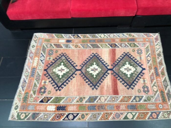 modern design faded wool nomadic carpet 5