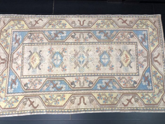 modern pastel oushak woven area rug turkey 6