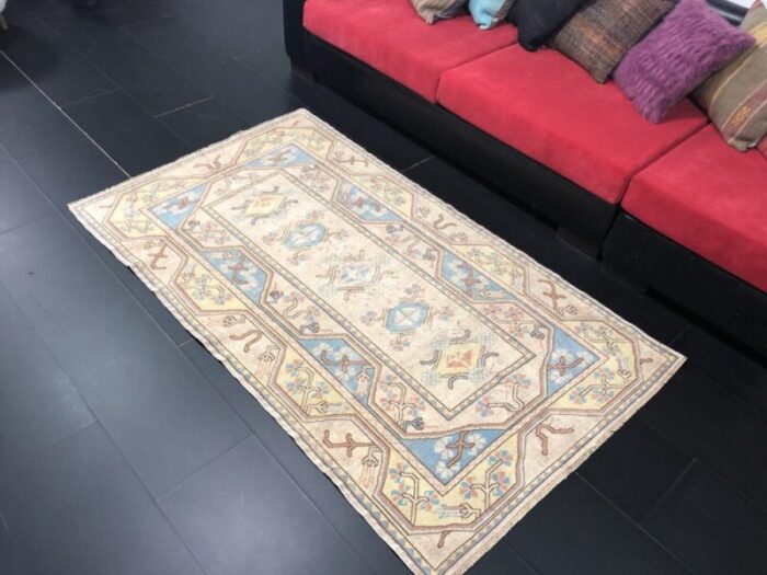 modern pastel oushak woven area rug turkey 8