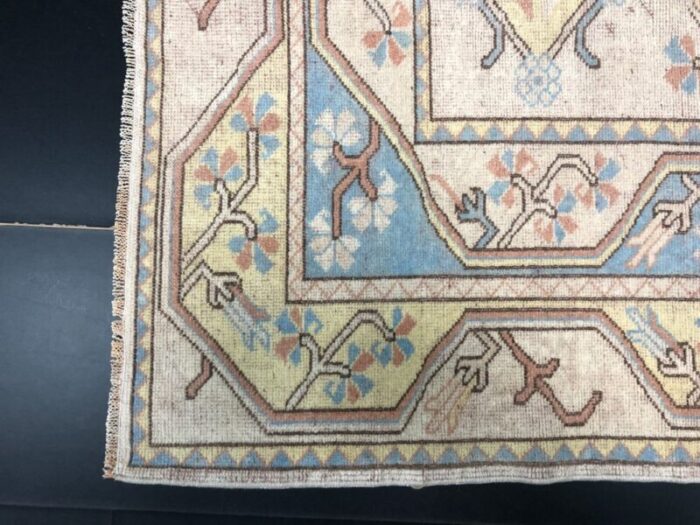 modern pastel oushak woven area rug turkey 9