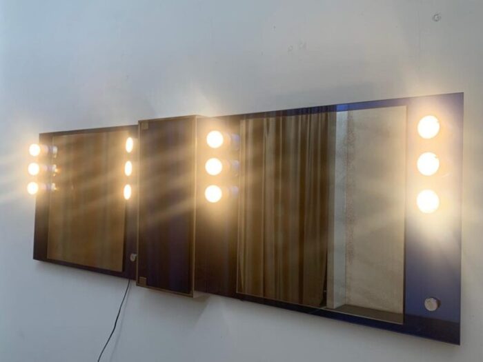 modular mirror and cabinet from veca 1970s set of 3 9