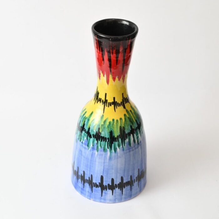 multicolour italian vase from fratelli fanciullacci 1960s 2