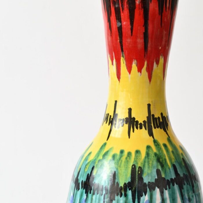 multicolour italian vase from fratelli fanciullacci 1960s 3