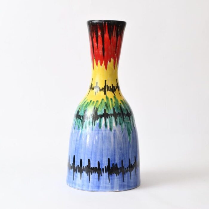 multicolour italian vase from fratelli fanciullacci 1960s 4