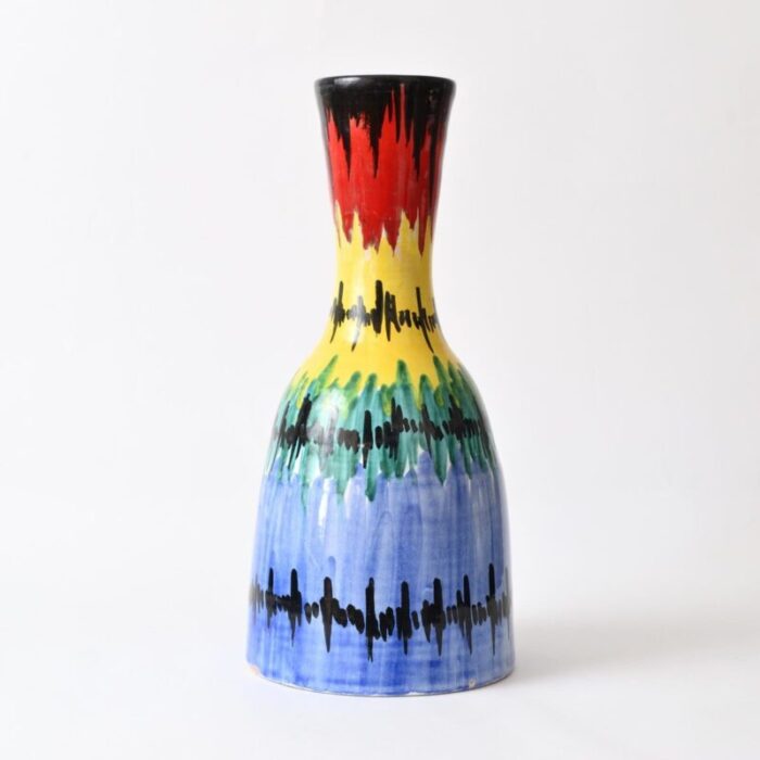 multicolour italian vase from fratelli fanciullacci 1960s 5