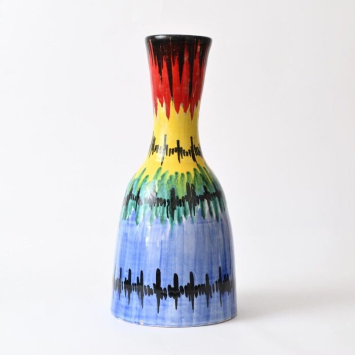 multicolour italian vase from fratelli fanciullacci 1960s 6