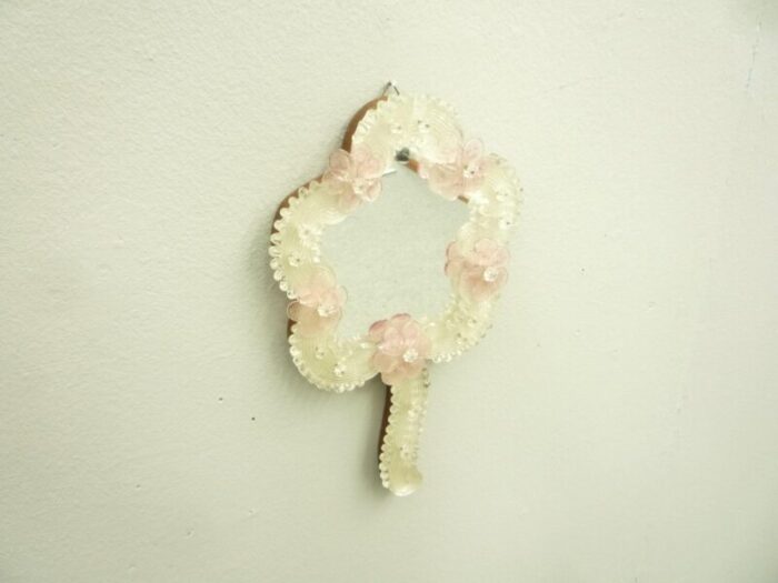 murano wall or hand mirror 1950s 1234