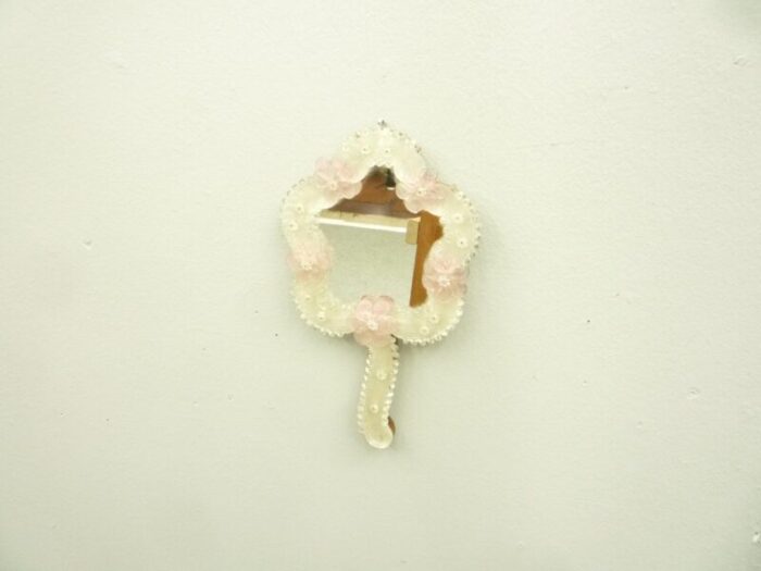 murano wall or hand mirror 1950s 9767