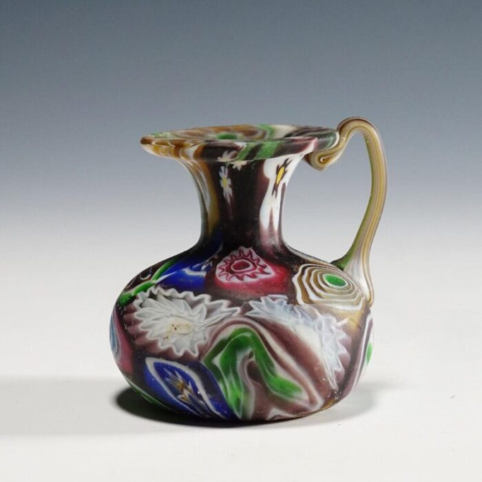 murrines pitcher from toso millefiori murano 1890s 2