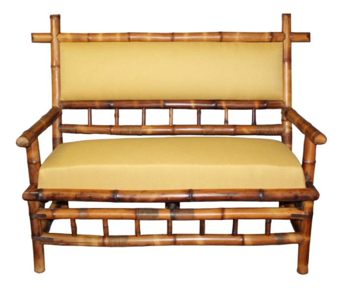 napoleon iii bamboo bench 1890s 3302