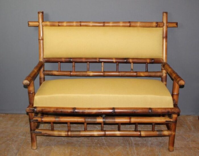 napoleon iii bamboo bench 1890s 6987