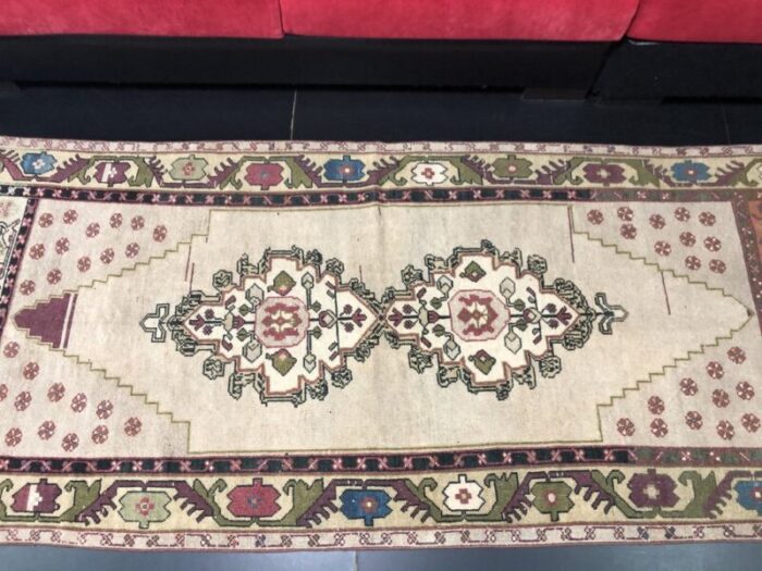 natural antique oushak vintage rug 8