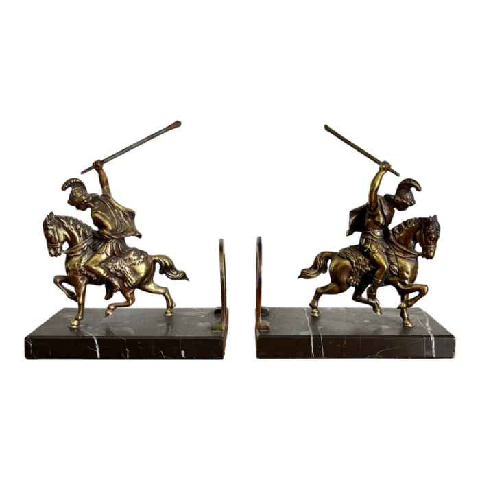 neoclassical bookends roman soldiers 3423