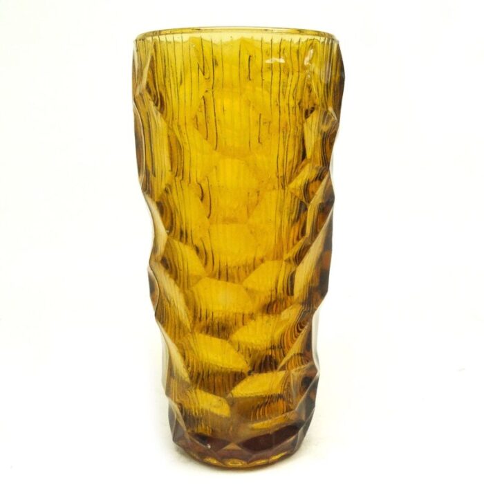 new look oculus vase by jan sylwester drost for zabkowice glassworks 1970s 1 1