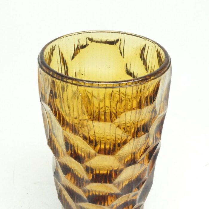 new look oculus vase by jan sylwester drost for zabkowice glassworks 1970s 2 1