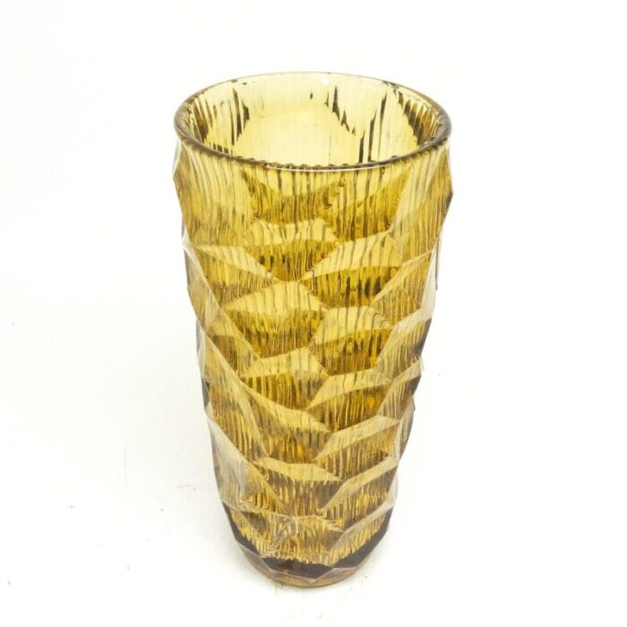 new look oculus vase by jan sylwester drost for zabkowice glassworks 1970s 5 4