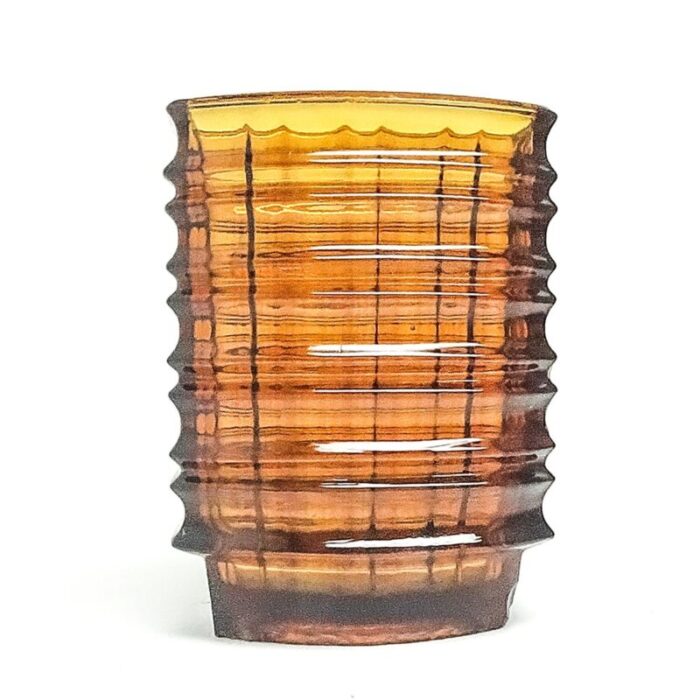 new look optical vase by jan sylwester drost for zabkowice glassworks 1970s 3 2