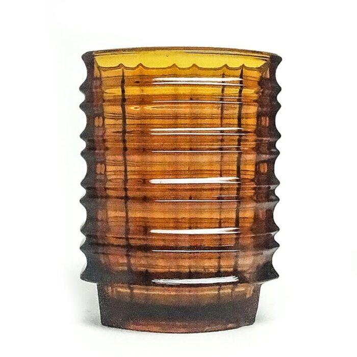 new look optical vase by jan sylwester drost for zabkowice glassworks 1970s 5 2