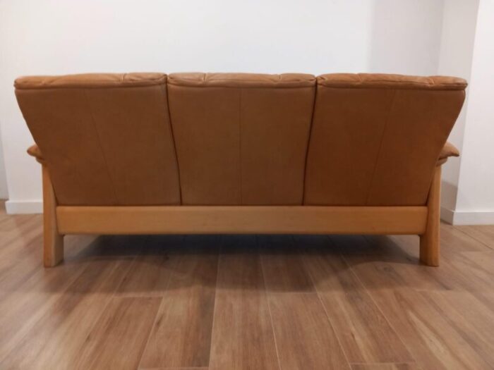 norwegian three seater sofa from ekornes 1980s 8030