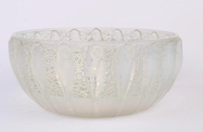 opalescent parakeets bowl by rene lalique 1931 9316