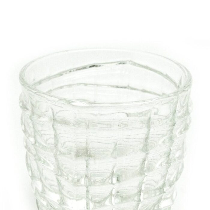 optical vase by jan sylwester drost for zabkowice glassworks 1970s 6 1