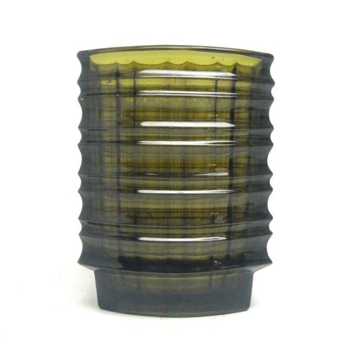 optical vase by jan sylwester drost for zabkowice glassworks 1970s 8