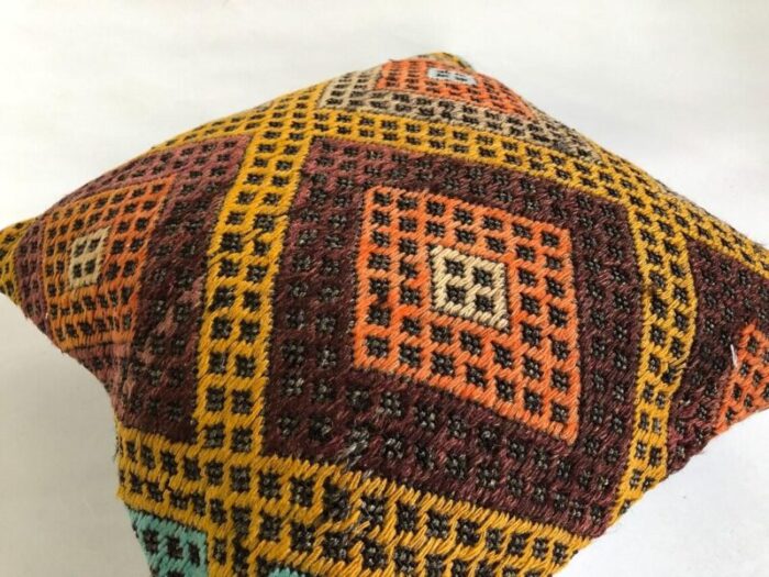 oushak geometric cushion cover 1960s 1101