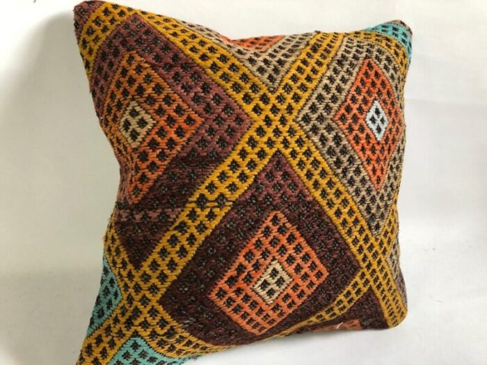 oushak geometric cushion cover 1960s 1695