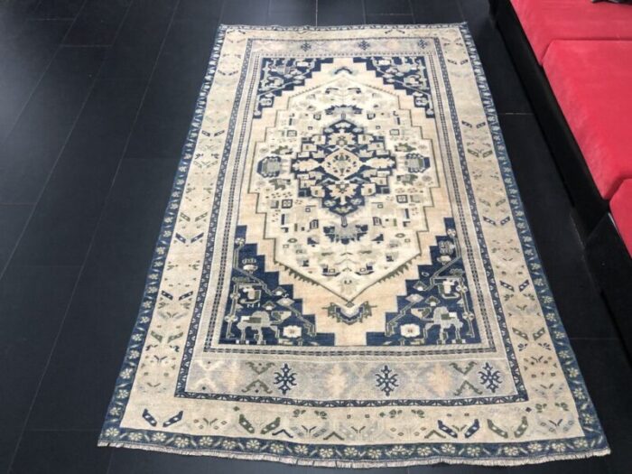 oushak handmade floor muted area rug 3