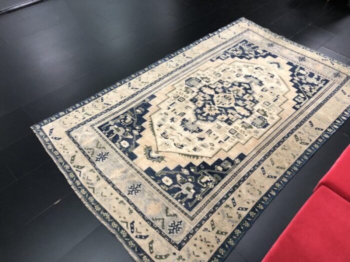 oushak handmade floor muted area rug 7