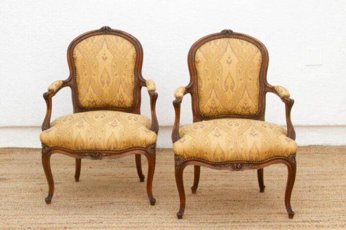 pair of 20th century french louis xv chairs 2480