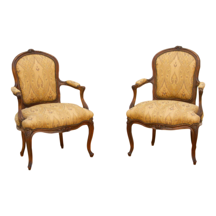 pair of 20th century french louis xv chairs 2899